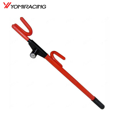 Steering Wheel Lock Heavy Duty Antitheft Device Car Security Lock With 2 Keys Upgraded Twin Bar Extendable Steering Wheel Lock