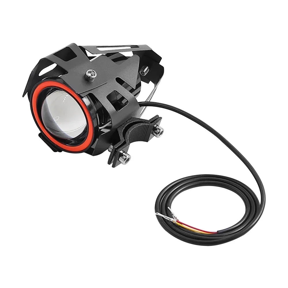 For Kukirin LED Spotlight Laser Highlight Flashing Angel Demon Eyes For Citycoco Kugoo Electric Scooter Headlight horn Parts