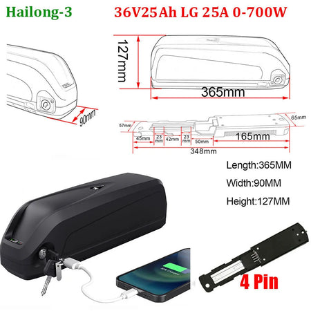 36V25Ah LG Hailong3