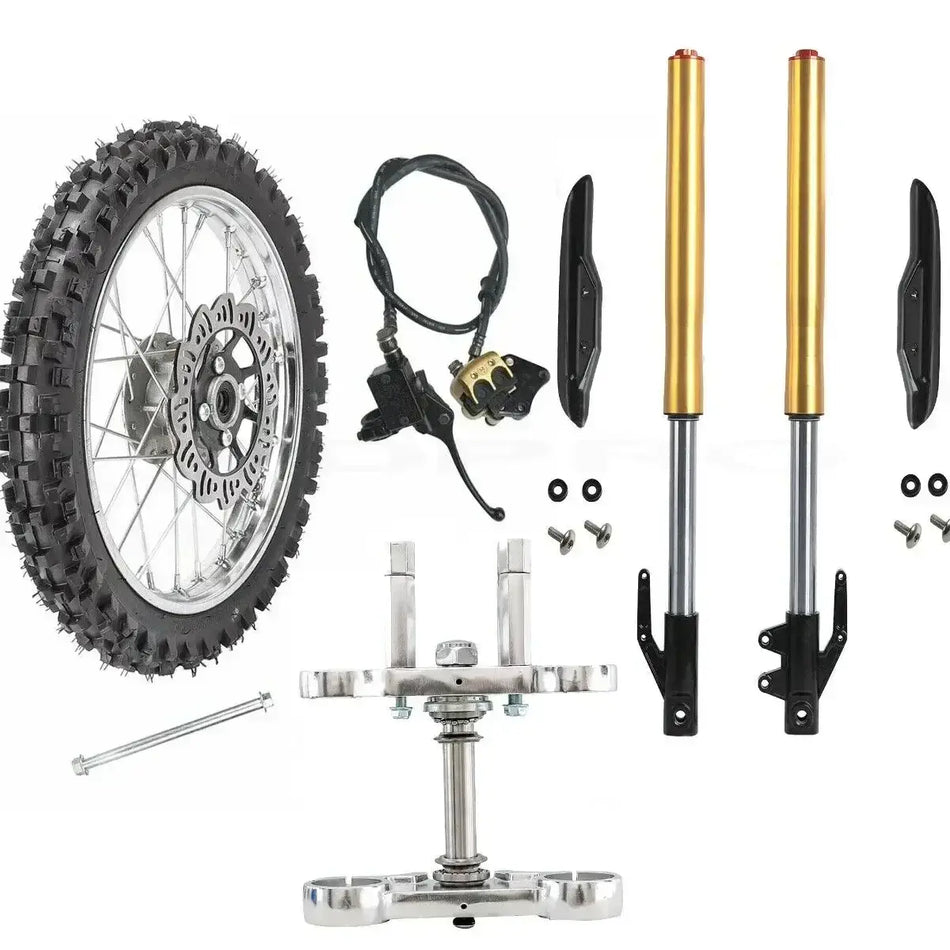 TDRPO Not a Whole Kit 630mm 25" Motorcycle Front Forks Shock For CRF50 CRF70 Apollo SSR Pit Dirt Bike 110CC 125CC 140CC