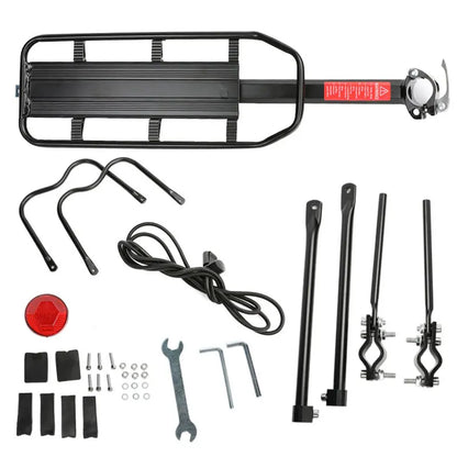 Mountain Bike Carrier With Reflective Plate Riding Equipment Quick Disassembly Aluminum Alloy Bicycle Rear Shelf Bicycle Parts