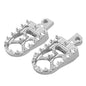 Motorcycle Foot Pegs Footrest Footpeg for Harley Dyna Fatboy Sportster 883 Street Bob Bobber Chopper Silver