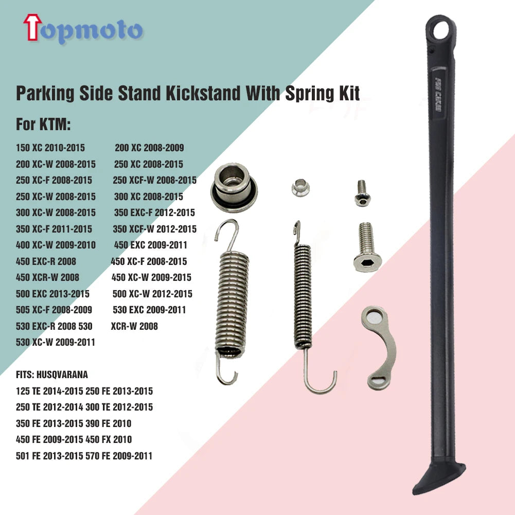 Motorcycle Parking Side Stand Kickstand For KTM 250 300 350 400 450 500 530 XC XCW XCF XCFW EXC EXC EXCF Six Days For Husqvarna