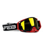 NAFEIB Motocross Glasses Motorcycle Sunglasses Man Windproof Protection Skiing Cycling Racing Off-Road Goggles Tear-off Film RBR-RED