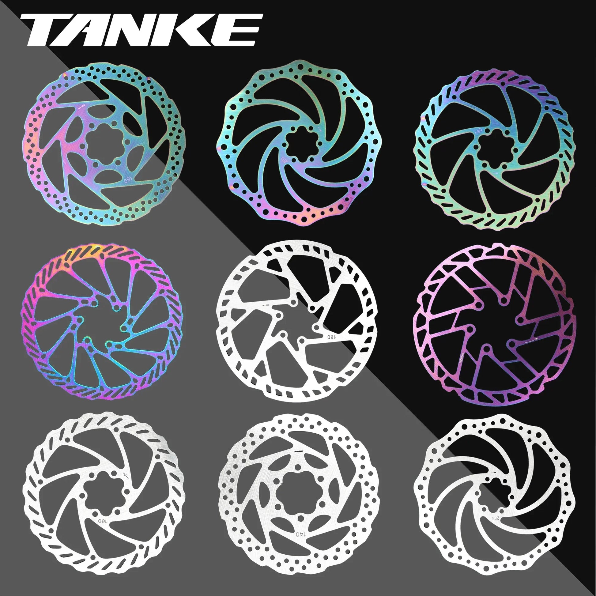 Bike Disc Brake Rotor Disc Brake 2 Piece with 12 Bolts for Road Bike MTB BMX Floating disc Stainless Steel