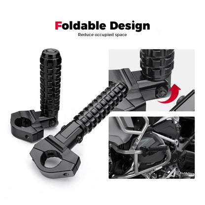 For BMW R1200GS R1250GS R1300GS Universal Footrest F900 F850 F750 G310 GS R S1000 M1000RR Foldable Foot Pegs Pedals Moto Parts