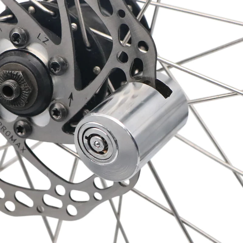 Stainless Steel Bicycle Motorcycle Locomotive Disc Brake Lock Waterproof Anti-Theft Security Sturdy Wheel Disc-Brake Lock RR7085