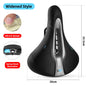 WEST BIKING Thicken Bicycle Saddle Comfortable Shockproof Cycling Seat Hollow Non-slip Soft Cushion Travel MTB Road Bike Saddle E Widen Gel CHINA