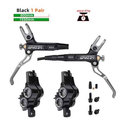IIIPRO E4 Mountain Bike Hydraulic Brake 800/1550mm Front Rear Brake Cooling 4 Piston Oil Pressure AM DH E-bike MTB Disc Brake