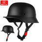 Motorcycle Helmet Male Summer Soldier Helmet Retro Cruise Half Helmet Electric Car Female Four Seasons style9 China