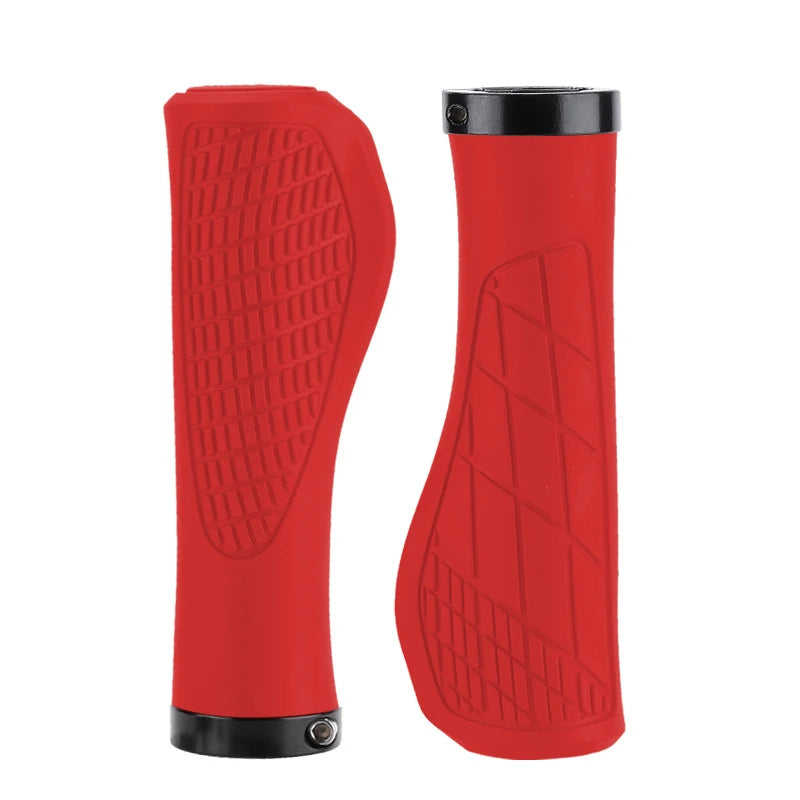 MTB Bicycle Grips Shockproof Bike Handlebar Cover Anti-Slip Lock on Bike Handle Cuffs Ergonomic Cycling Rubber Ball Handle Grips