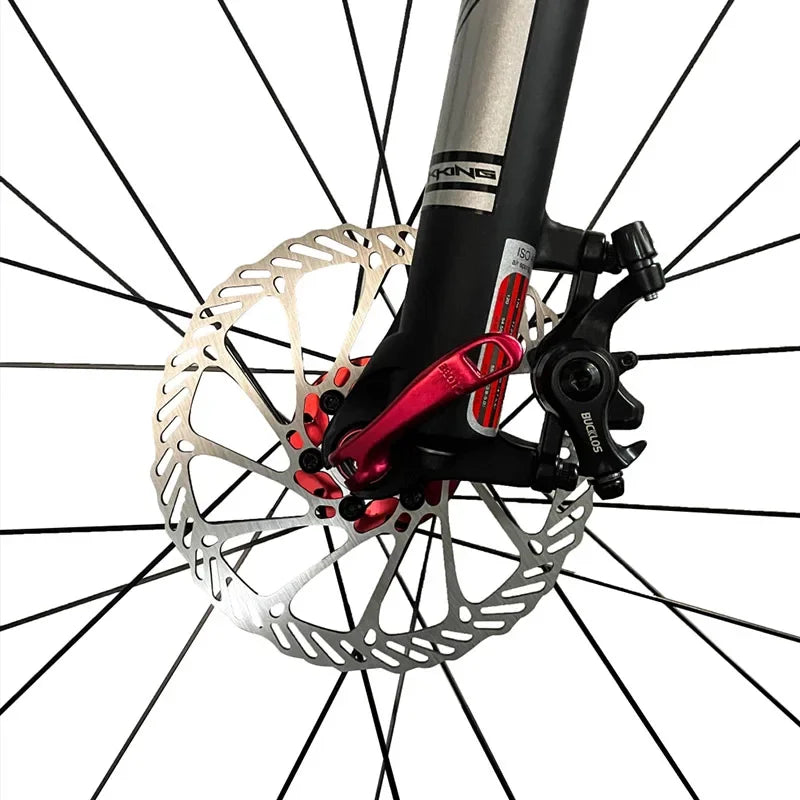 BUCKLOS Mtb Brake Caliper Bicycle Mechanical Disc Brake Set for Mountain Bike Pushes Caliper Piston with Rotor 160mm