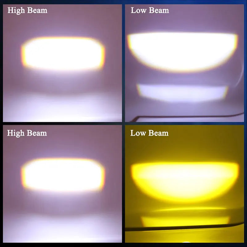 H4 LED H6 BA20D LED Motorcycle Headlight Bulbs CSP Lens White Yellow Hi Lo Beam Fog Light Scooter Motorbike Lamp Accessories