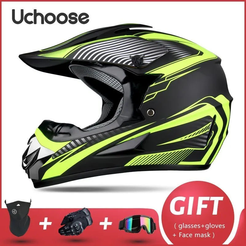 Adults Children Professional Off-road Helmet Motorcycle Helmet Downhill DOT Racing Motorcycle