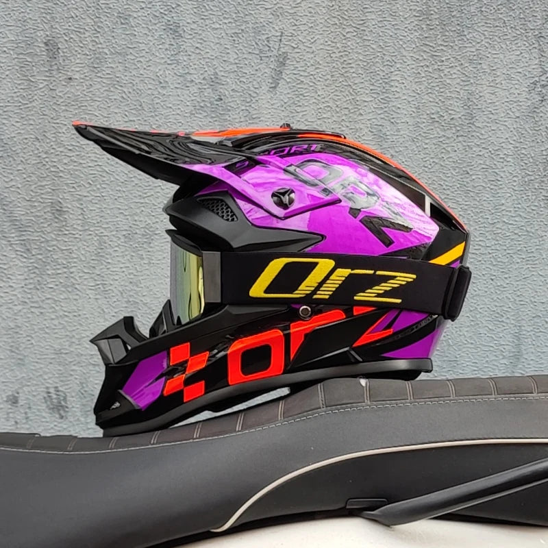High Quality Motorcycle Off Road Racing Helmet ATV Forest DH Mountain Bike Full Helmet DOT Approved