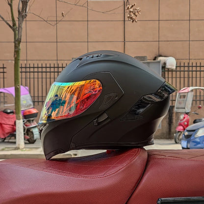 Flip Up Motorcycle Helmet Double lens full face helmet High quality DOT approved
