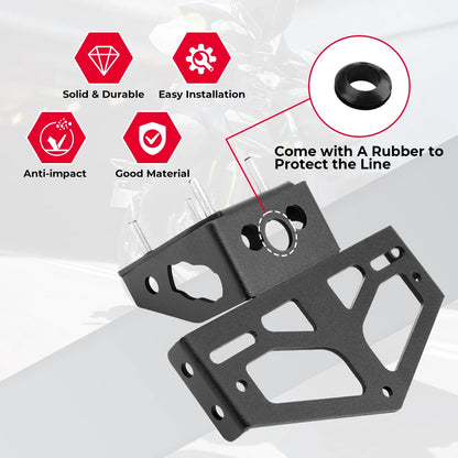 License Plate Holder for Kawasaki Ninja 650 Z650 (2017-2024) - Fender Bracket Eliminator Kit