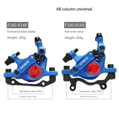 Mountain Bicycle Hydraulic Disc Brake Calipers HB100 MTB Line Pulling Oil Brake Front & Rear For Folding Bike