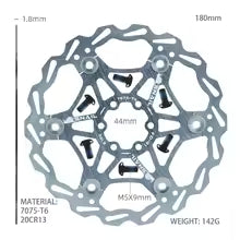 SNAIL Floating Disc Brake Rotor | 160/180/203mm | 6-Bolt MTB & Road