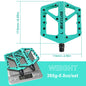 BUCKLOS Bicycle Pedal Nylon Mountain Bike Pedal Widen Road Bicycle Pedals Non-slip MTB Pedals for AM BMX Folding Bike Bianchi
