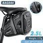NEWBOLER Waterproof Bicycle Saddle Bag MTB Road Bike Saddlebags Reflective Striped Bicycle Tool Bag MTB Bike Bag Accessories BAG044-2.5L