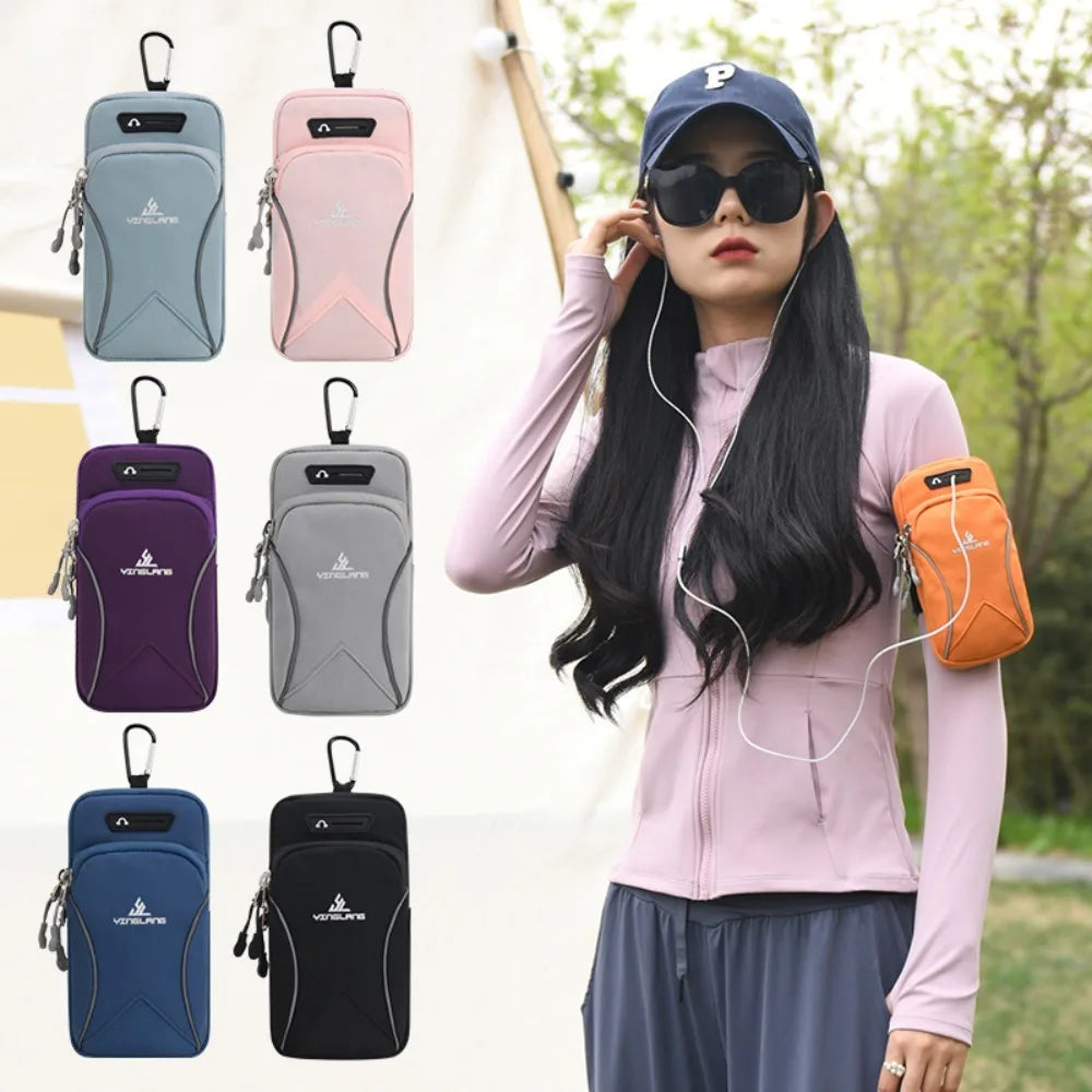 Sports Phone Arm Bag Outdoor Running Wrist Bag Small Shoulder Crossbody Bag Waterproof Fitness Arm Pouch Jogging Bag Sportwear