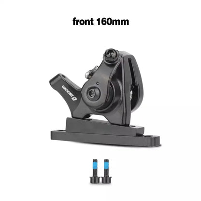 ZOOM DB580 Road Bike Line Pull Flat Mount Dual Piston Mechanie Disc Brake 140mm Disc Brake Caliper Ultralight Bike Accessories Front 160mm