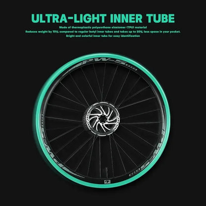 X-TIGER Ultralight Bicycle Inner Tube 18-32C Road Mountain Bike TPU Tire 700C 45/65/85mm Length Presta Valve Bike Light Tube