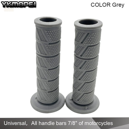 Universal 7/8'' 22mm Motorcycle Handle Bar Grips for Yamaha, Kawasaki, Suzuki, Honda, Cafe Racer, Dirt Bike