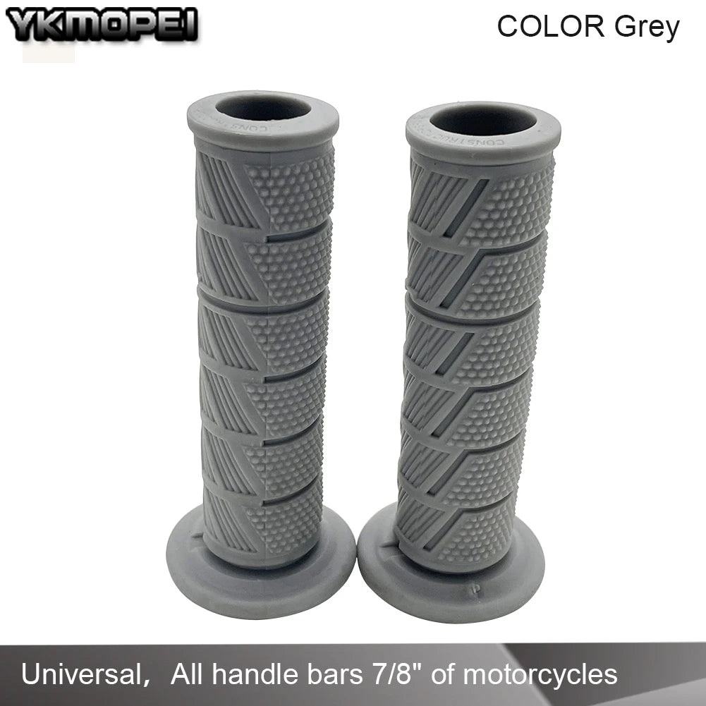 Universal 7/8'' 22mm Motorcycle Handle Bar Grips for Yamaha, Kawasaki, Suzuki, Honda, Cafe Racer, Dirt Bike