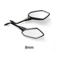 Universial 8mm 10mm Motorcycle Mirror Scooter E-Bike Rearview Mirrors 2Pcs/Pair Electromobile Back Side Convex Mirror 8mm