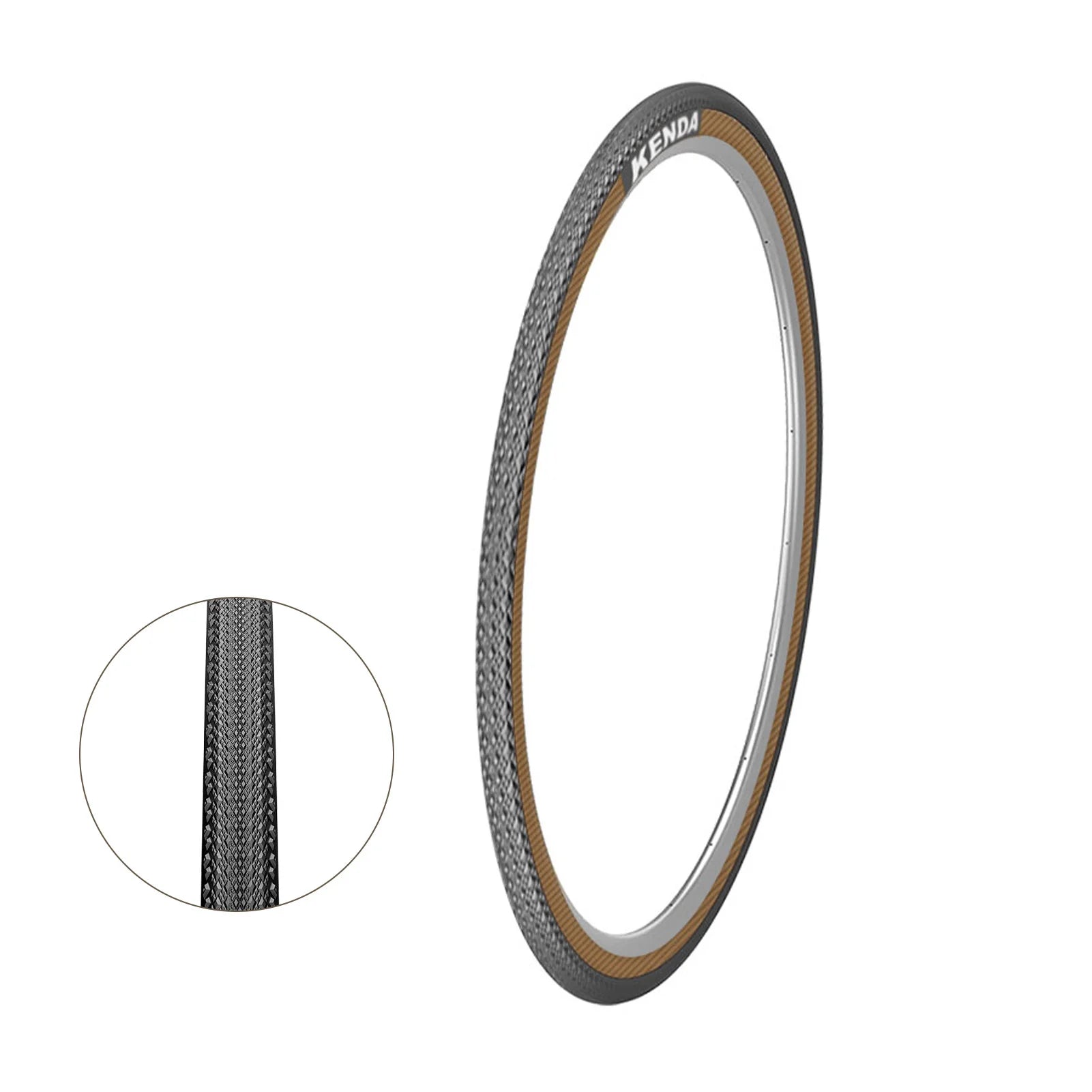 Kenda Bike Tires 700 x 25C 28C 32C 35C Premium Road Commuting Bicycle Tires with Retro Yellow Sidewalls High TPI for Enhanced K1185 700plus 35C China