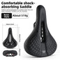 WEST BIKING Bicycle Saddle Comfortable Shockproof Bike Seats MTB Road Hollow Breathable Mountain Bike Saddle Cycling Cushion 0801238