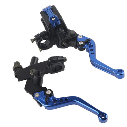 New 1 Pair 22mm Universal Motorcycle Handlebar Master Cylinder Levers Handle Hydraulic Brake Pump Clutch Adjustable Hand Lever