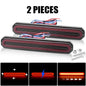 3 in 1 Motorcycle Led Brake Tail lamp Turn signal Light DRL Sequential Signal Lamps Taillight For Truck Trailer RV Cafe Racer 2pcs 87leds 220mm
