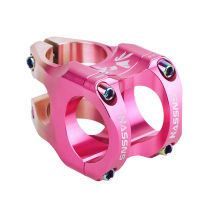 Mtb Power Stem Road Bike Mountain Bicycle Bridge Short Power 35mm Rod Handlebar Table Adjustable Pink-Titanium China