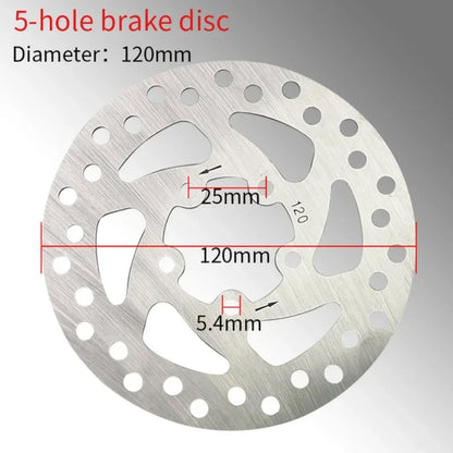 Stainless Steel Brake Rotor 110/120/140/160/180/203mm MTB Road Bike Disc with Bolts Brake Disk 120MM 5 hole China