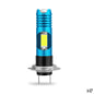 Motorcycle LED H4 H6 BA20D COB Chips H7 H6 BA20D H4 P15D Headlight Blubs 6000K 800LM RGB Scooter Light White Moto Accessories H7