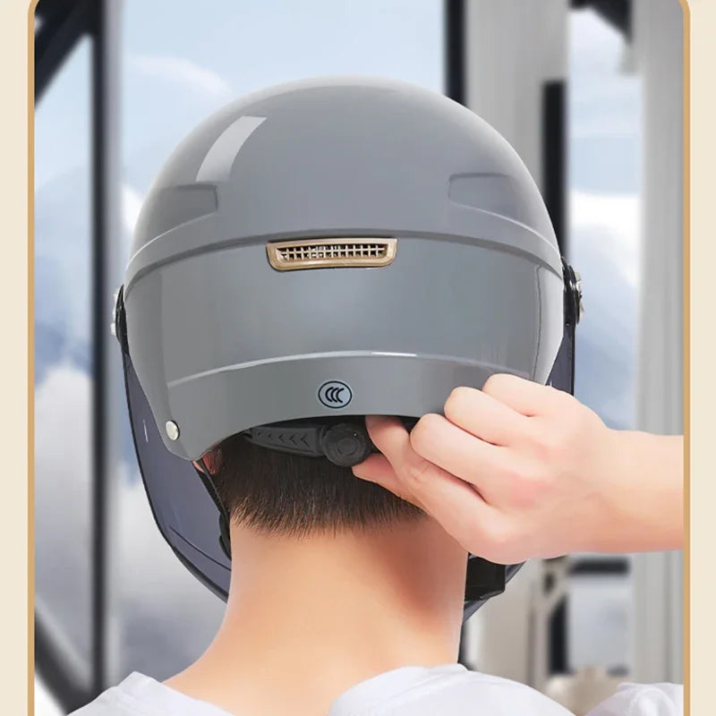 Electric bicycle helmet motorcycle helmet unisex half helmet riding helmet