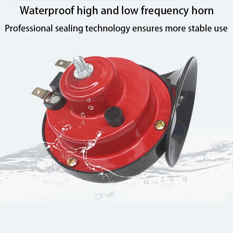 Modified Motorcycle 12V Snail Horn High-frequency Universal 300DB Horn Waterproof Car Electric Horn