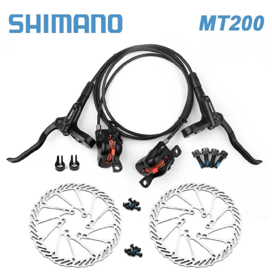 Shimano MT200 Hydraulic Disc Brake Set | 800/1450mm MTB Brake Kit