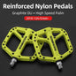 ROCKBROS Ultralight Seal Bearings Bicycle Bike Pedals Cycling Nylon Road bmx Mtb Pedals Flat Platform Bicycle Parts Accessories 2018-12AGN