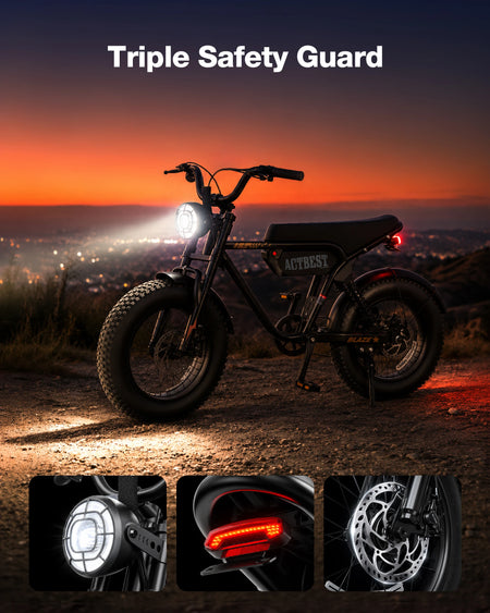 16 inch fat tire off-road ebike with full suspension