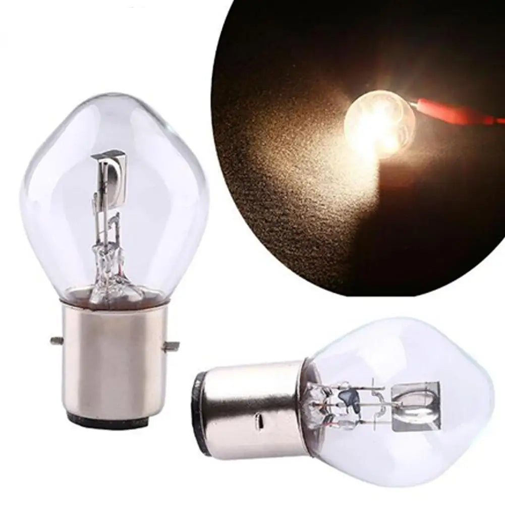 1/3/10pcs BA20D High Brightness LED Bulbs 12V 35/35W Halogen Headlight Singal Lamp Bulb Amber For Motorcycle ATV Moped Scooter 1PC