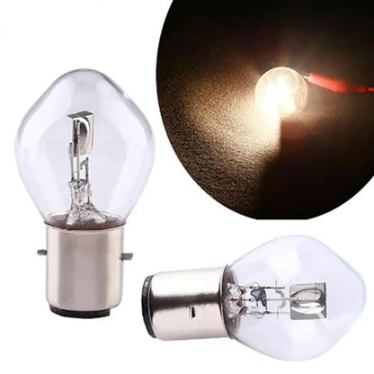 1/3/10pcs BA20D High Brightness LED Bulbs 12V 35/35W Halogen Headlight Singal Lamp Bulb Amber For Motorcycle ATV Moped Scooter 1PC