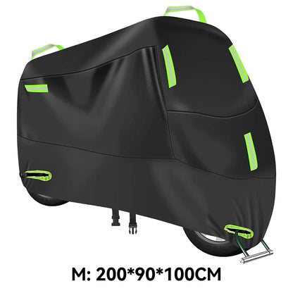 Motorcycle Cover Waterproof Outdoor Indoor Scooter Wear-resistant Fabric 210T Motorbike Cover All Season Dustproof UV Protective
