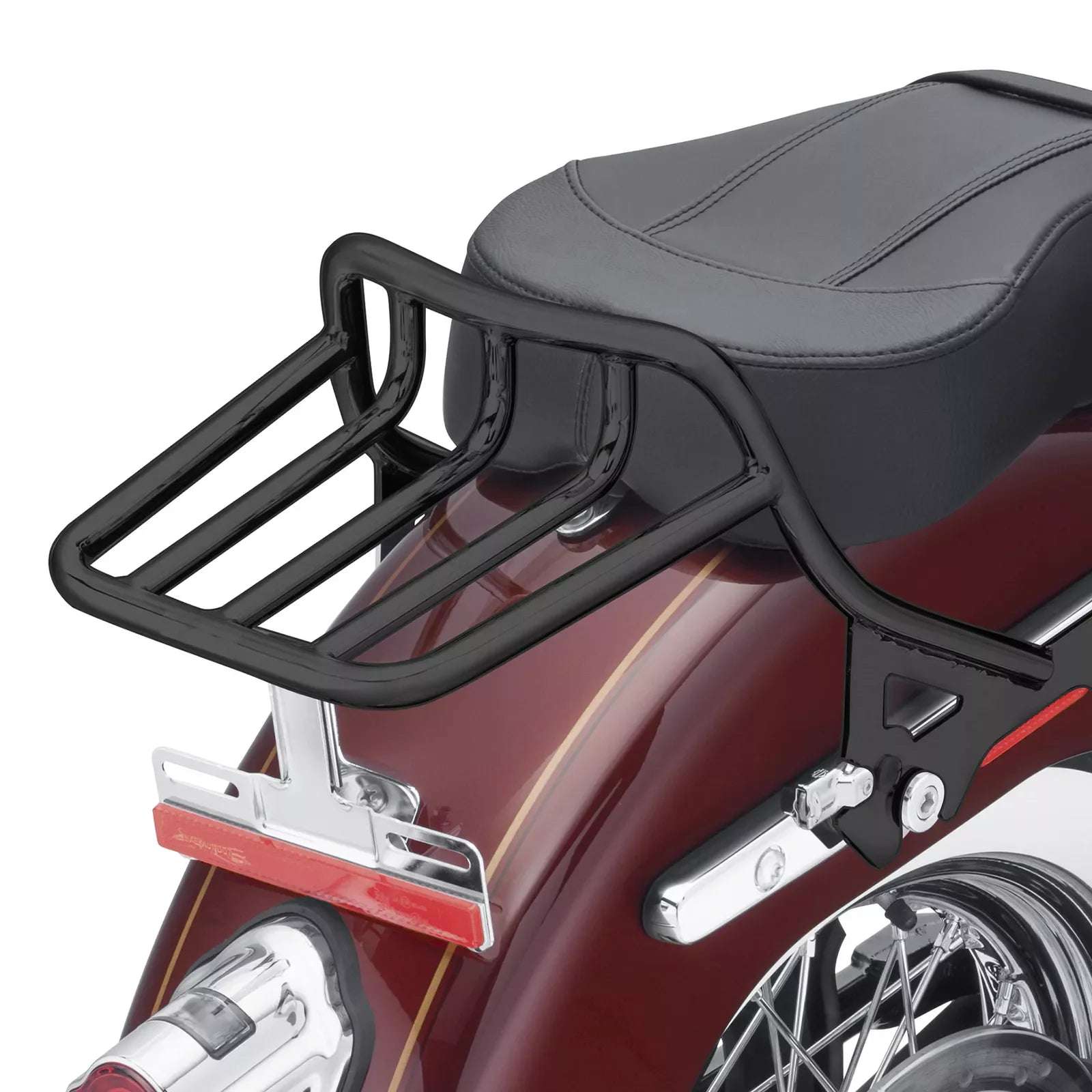 Motorcycle Two Up Rear Luggage Rack Mounting Rack For Harley Softail Fat Bob FXFB 2018-2024
