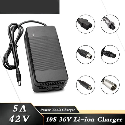 42V 5A Li-ion Battery Charger 10S 36V Lithium Battery pack Fast Charging Electric Product Charger With Cooling Fan High quality