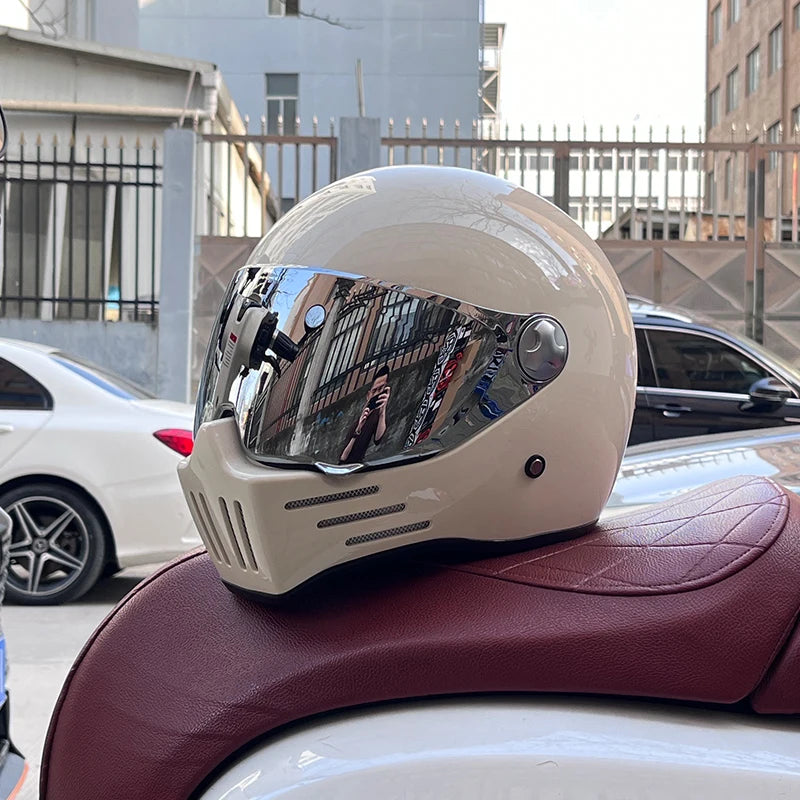 DOT Motorcross Motorcycle Vintage Helmet Moto Racing Ride Full Face Helmet