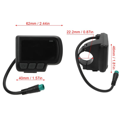 Electric Bike EN06 LCD Display Meter with USB Interface Speed Display for Electric Scooter Waterproof Connector